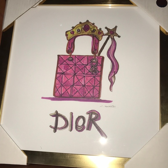 BNWT Fairchild Paris Dior Framed Reprint - Picture 3 of 3